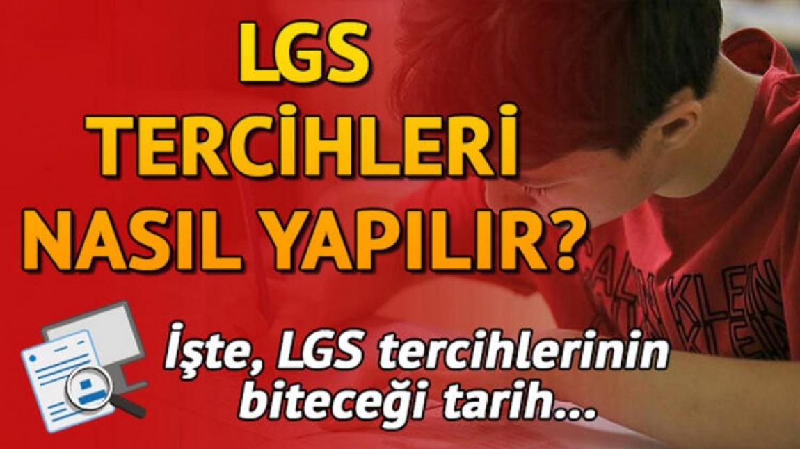 LGS TERCİHLERİ İÇİN SON GÜN 12 TEMMUZ SAAT:17.00